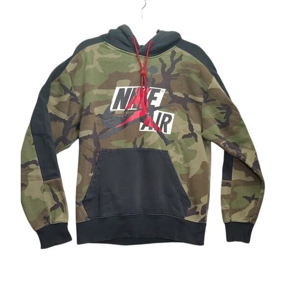 Jordan Other - Nike Air Jordan Mens Pullover Sweater Camo Size Small Draw Stings Hoodie
